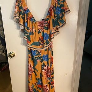 Lulus floral jumpsuit